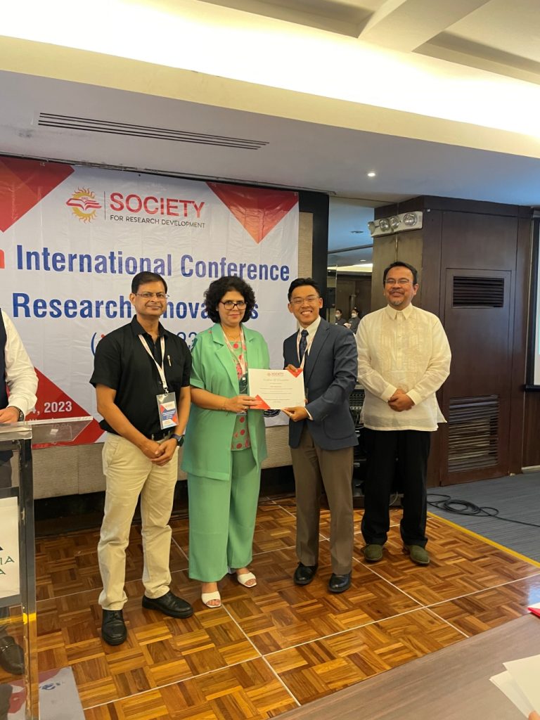 ntu nie tsp scholar win receiving best paper award for research on gamification in geometry at international conference on research innovations in 2023