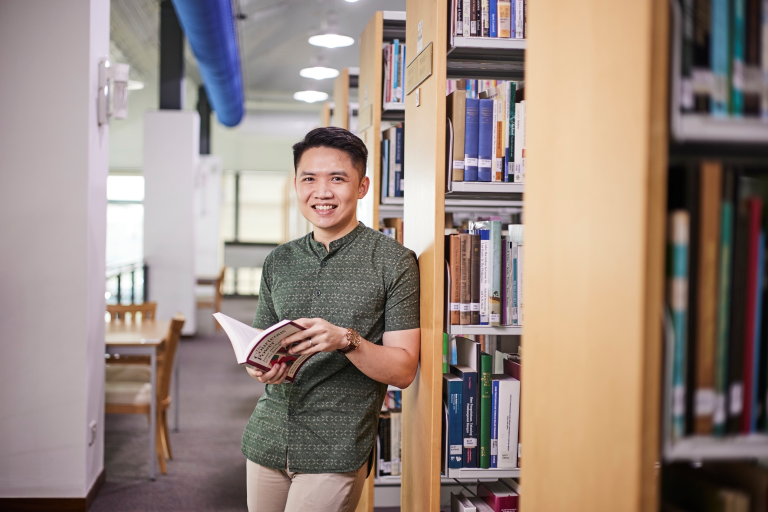 iseas research officer eugene tan at iseas library, career in academia in singapore